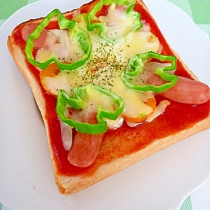 ピザソースなくても なんちゃってピザトースト レシピ 作り方 By まめもにお 楽天レシピ